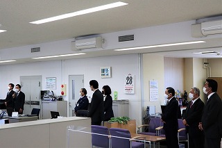 船橋利実 参院選道選挙区候補予定者 ご挨拶訪問 同行