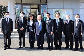 船橋利実 参院選道選挙区候補予定者 ご挨拶訪問 同行
